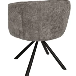 Kivo Draaibare Eetkamerfauteuil Grijs