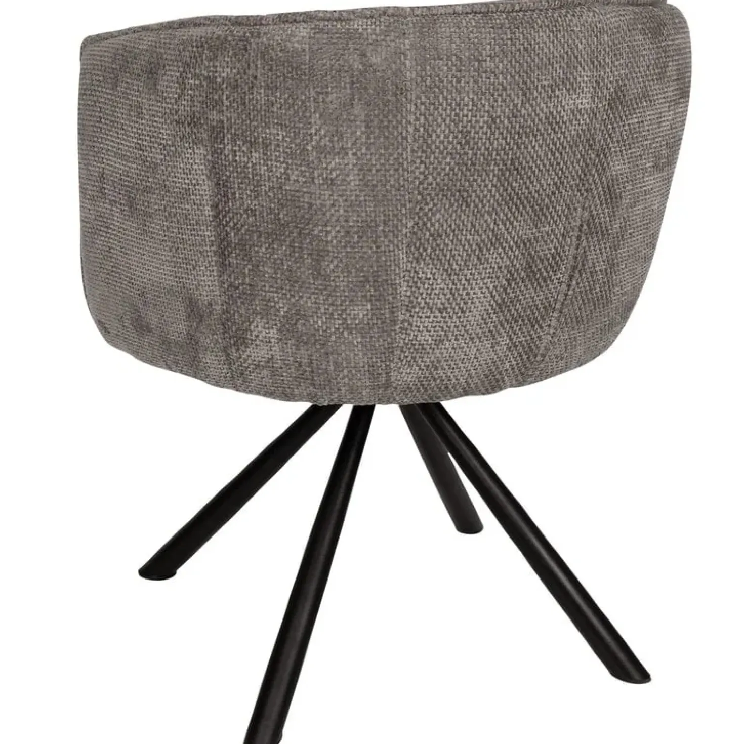Kivo Draaibare Eetkamerfauteuil Grijs