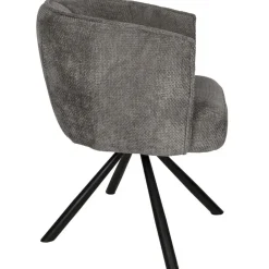 Kivo Draaibare Eetkamerfauteuil Grijs