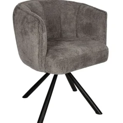Kivo Draaibare Eetkamerfauteuil Grijs