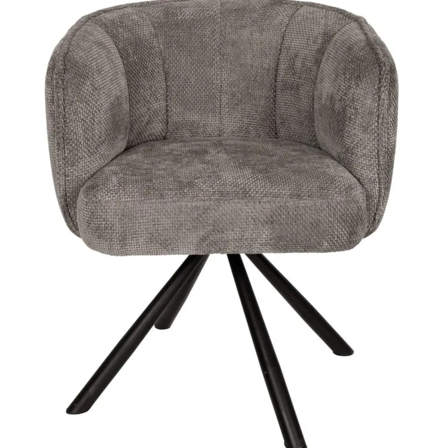 Kivo Draaibare Eetkamerfauteuil Grijs