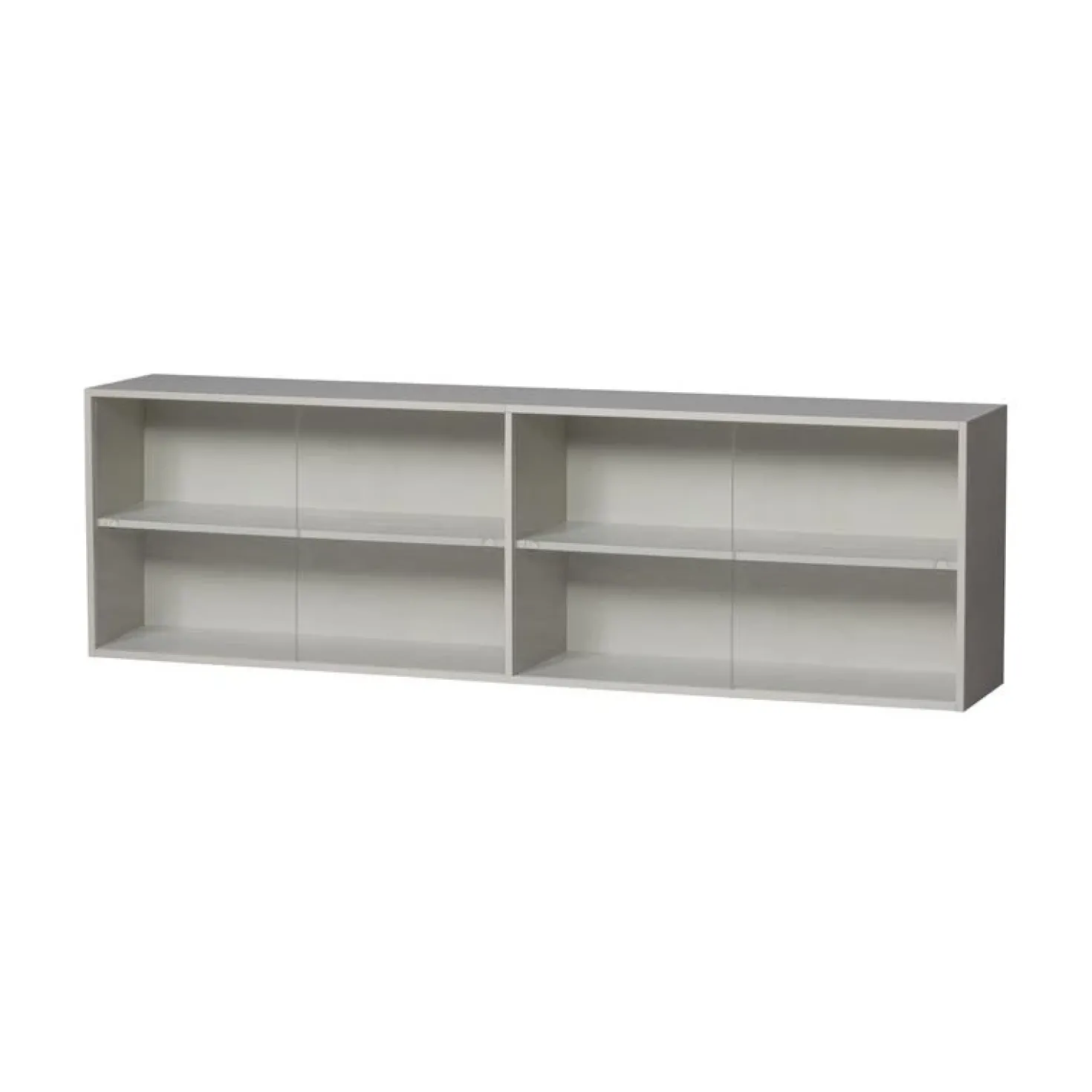 Klink Opzetkast grenen grijs 200cm