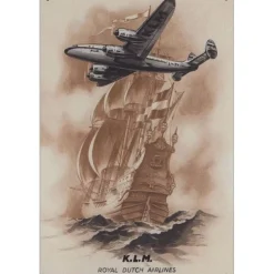 KLM Flying Dutchman - metalen bord
