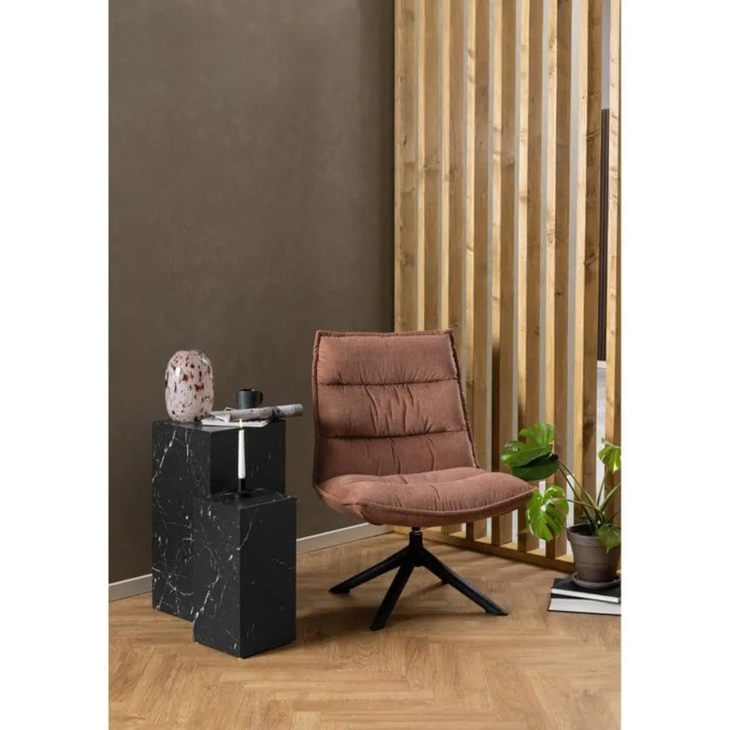 Klyne Fauteuil Bruin Stof