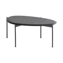 Kota Salontafel Organisch Zwart 92cm
