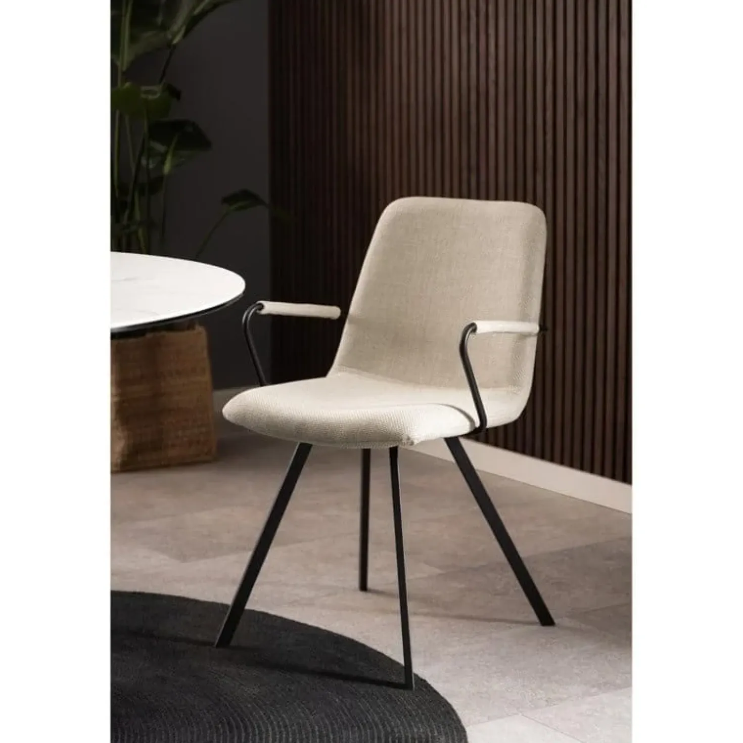 Kraman Eetkamerstoel Beige