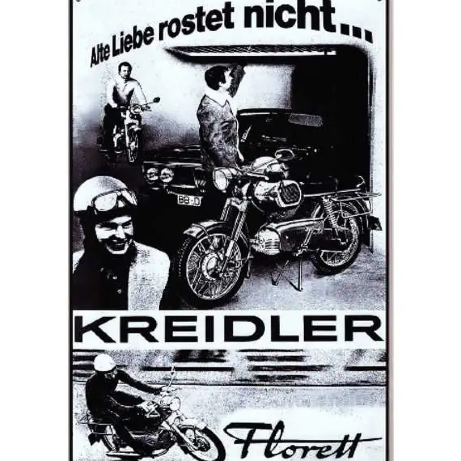 Kreidler brommer Alte Liebe - metalen bord