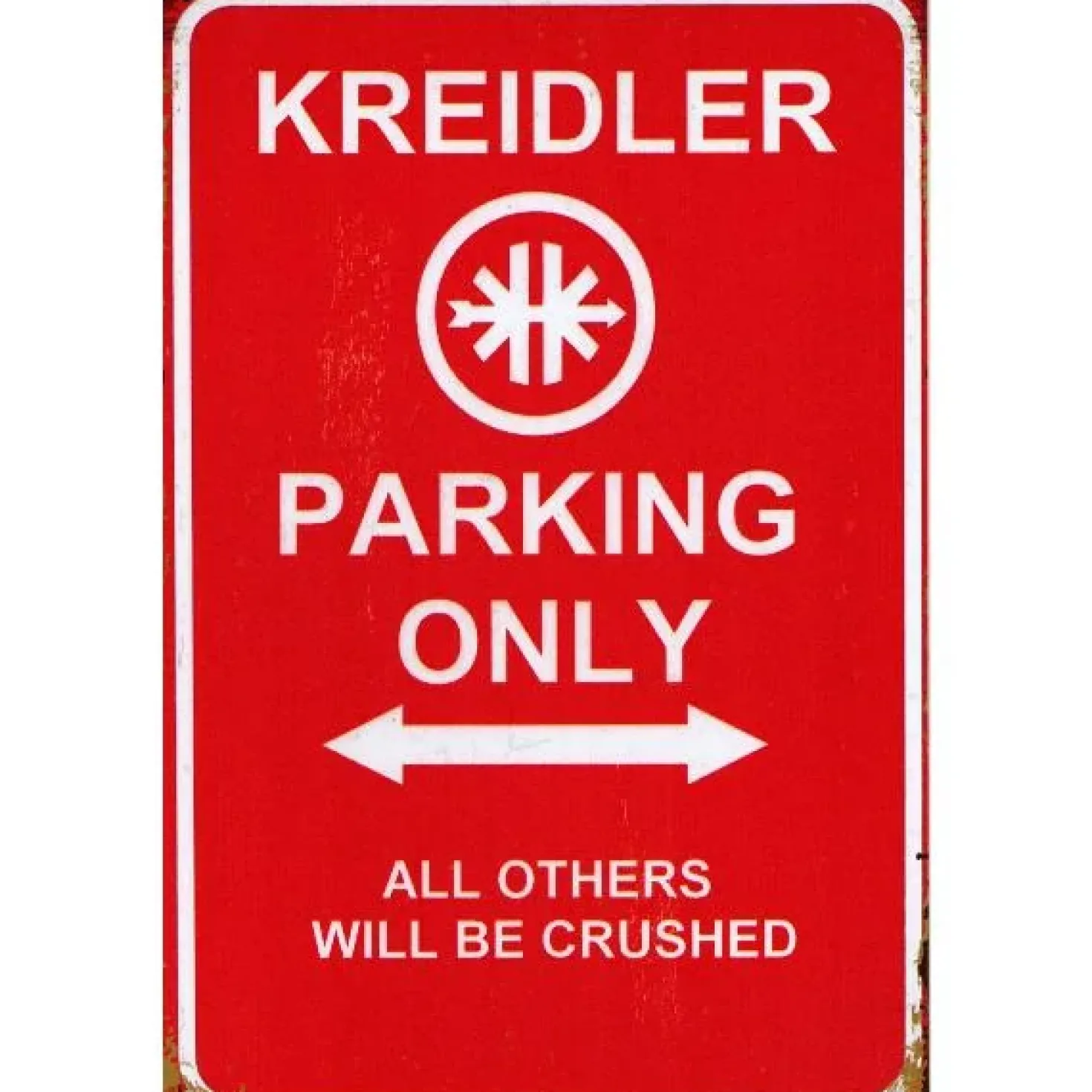 Kreidler Parking Only - metalen bord
