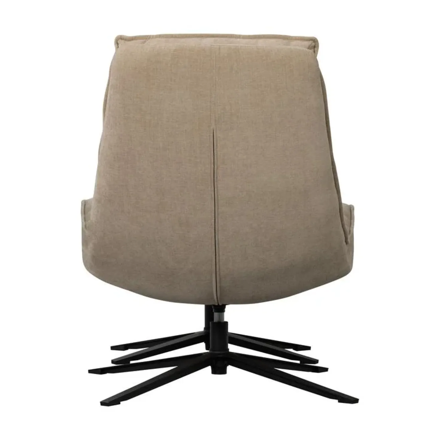 Kube Draaifauteuil met hocker naturel