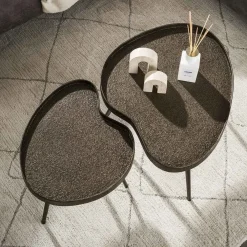 Kyra Salontafel set van 2 niervormig Brons