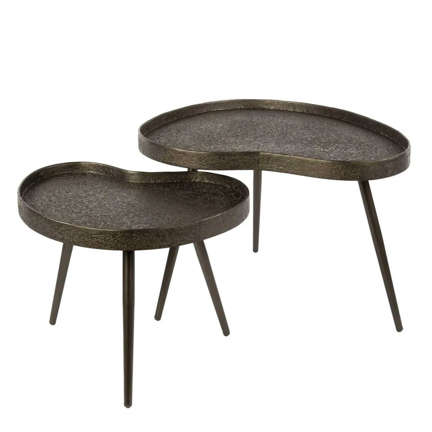 Kyra Salontafel set van 2 niervormig Brons