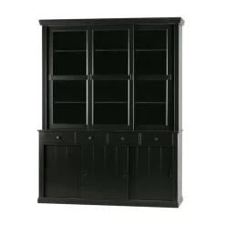 Lagos Buffetkast grenen zwart 166cm