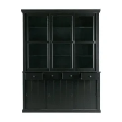 Lagos Buffetkast grenen zwart 166cm