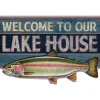 Lake House - metalen bord