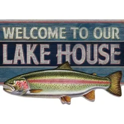 Lake House - metalen bord