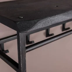Lanco kapstok industrieel 100cm zwart