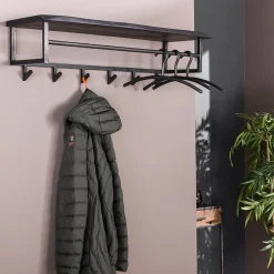 Lanco kapstok industrieel 100cm zwart