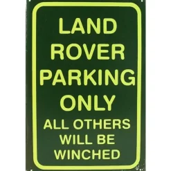 Land Rover Parking only - metalen bord