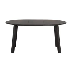 Lange Jan Uitschuifbare eettafel rond eiken blacknight 120/160/200cm