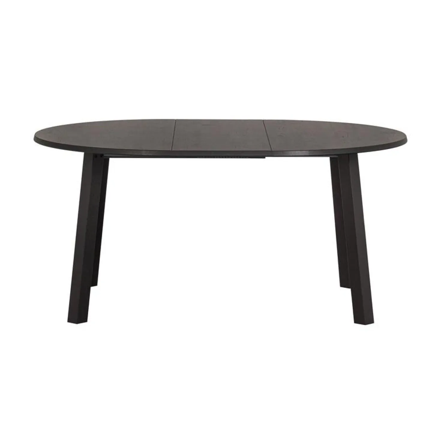 Lange Jan Uitschuifbare eettafel rond eiken blacknight 120/160/200cm