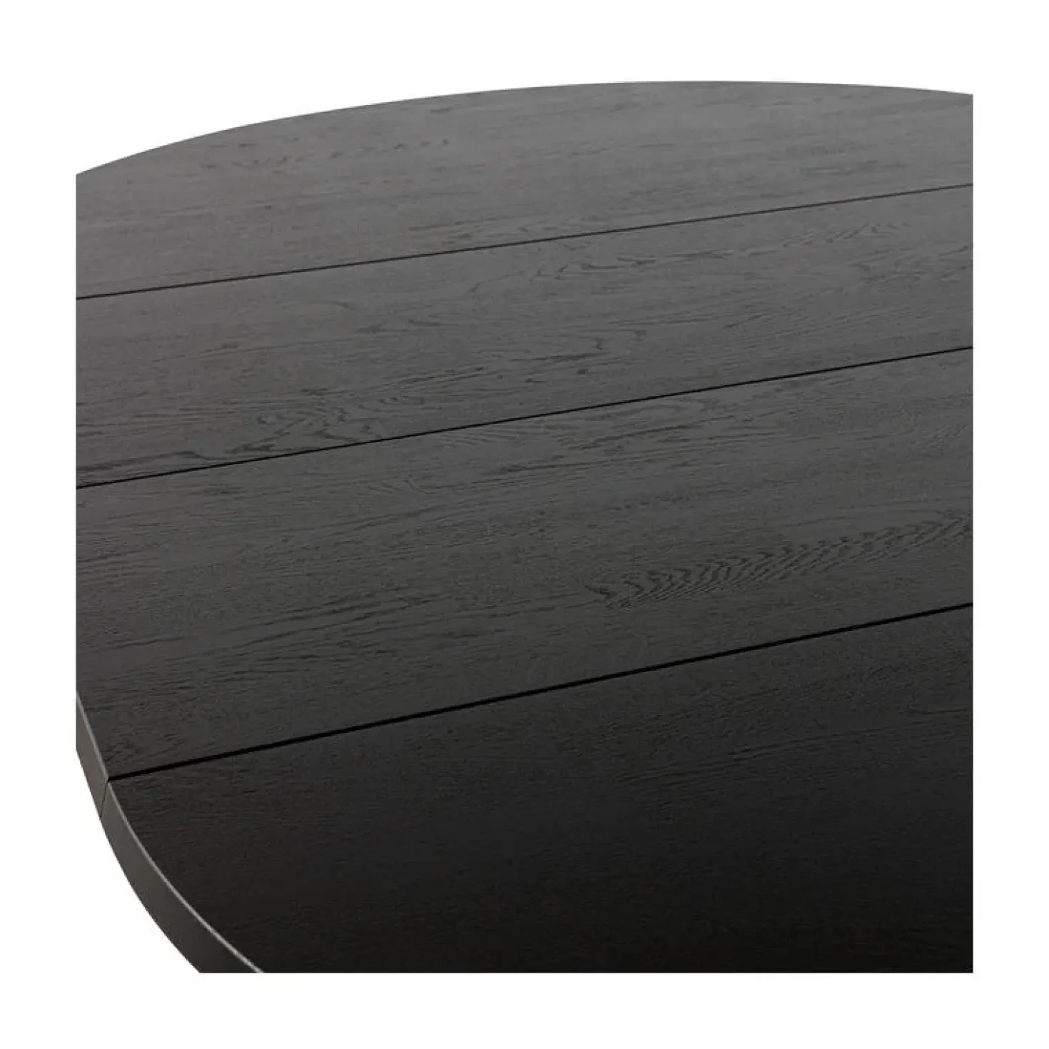 Lange Jan Uitschuifbare eettafel rond eiken blacknight 120/160/200cm