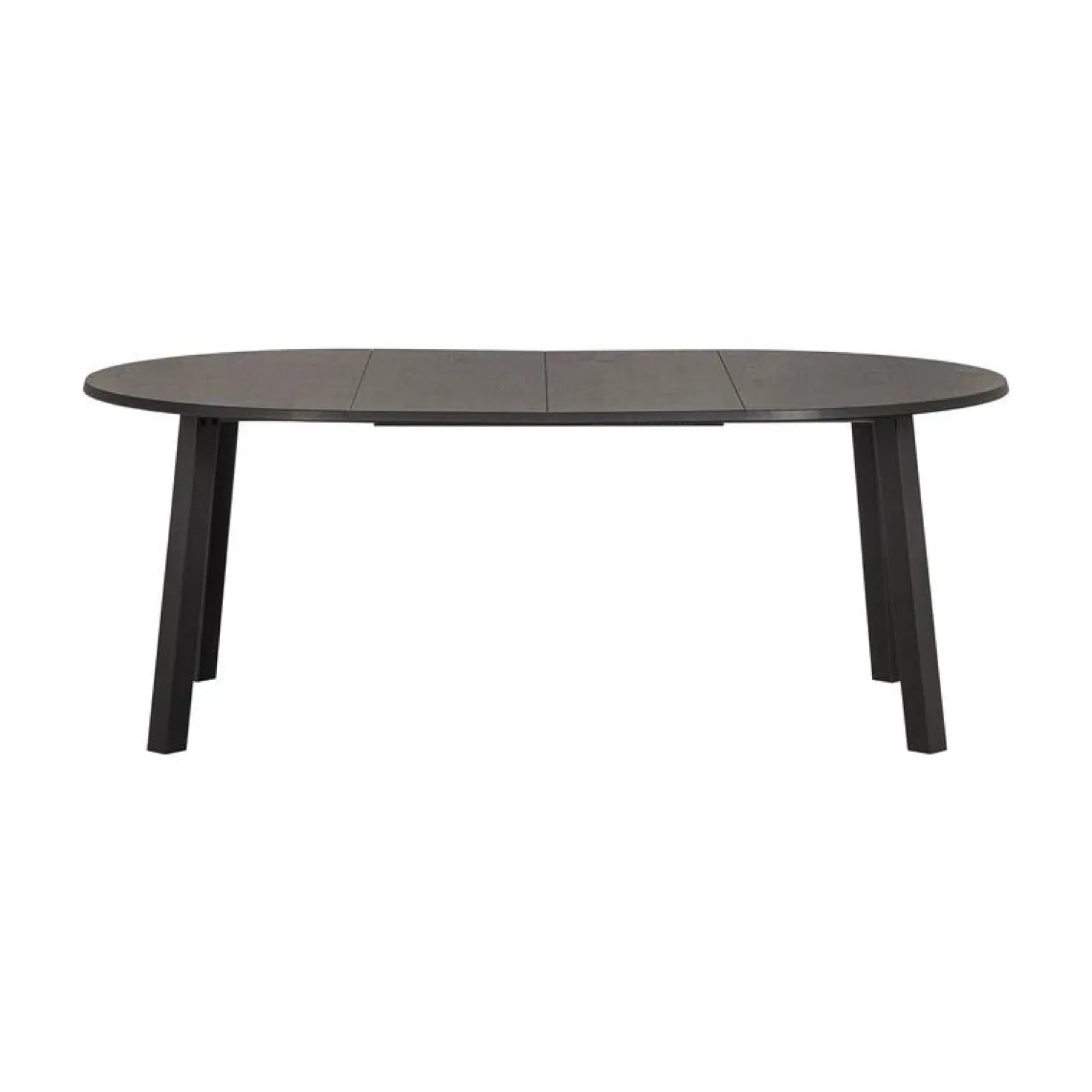 Lange Jan Uitschuifbare eettafel rond eiken blacknight 120/160/200cm
