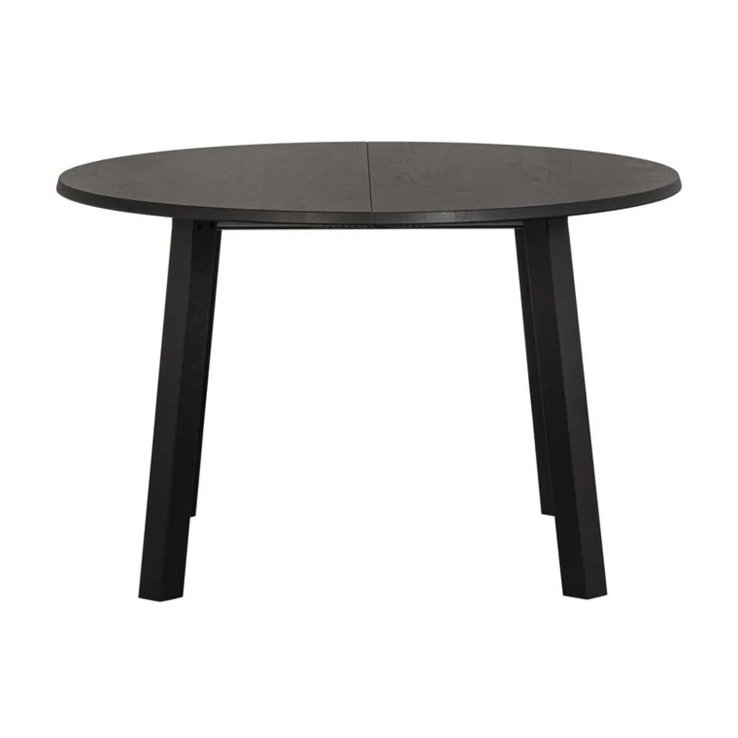 Lange Jan Uitschuifbare eettafel rond eiken blacknight 120/160/200cm