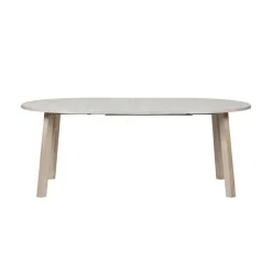Lange Jan Uitschuifbare eettafel rond eiken sydney 120/160/200cm