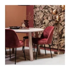 Lange Jan Uitschuifbare eettafel rond eiken sydney 120/160/200cm