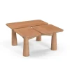 Laro Salontafel naturel Mangohout 80 cm