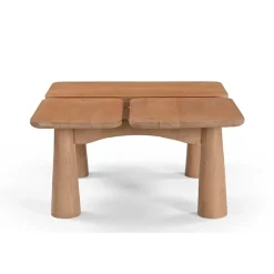 Laro Salontafel naturel Mangohout 80 cm
