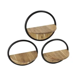 Lazo Wandplanken set van 3 Acacia Naturel
