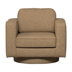 Lazy Draaifauteuil bouclé bruin