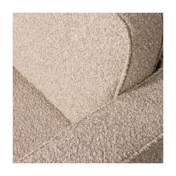 Lazy Draaifauteuil bouclé naturel
