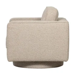 Lazy Draaifauteuil bouclé naturel