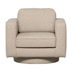 Lazy Draaifauteuil bouclé naturel