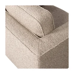 Lazy Draaifauteuil bouclé naturel