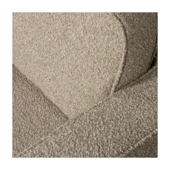 Lazy Draaifauteuil bouclé zand