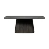 Leah Eettafel MDF donkerbruin 200cm