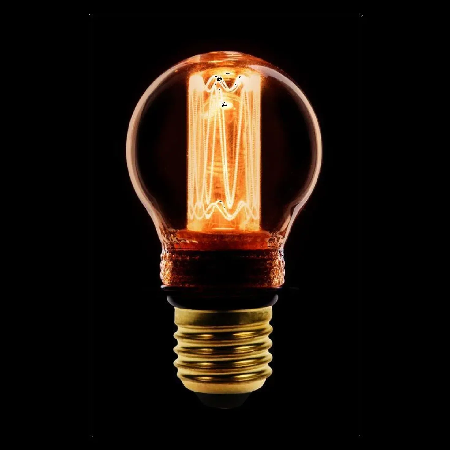 Led lamp Kooldraad Kogel 4,5cm E27 Amber