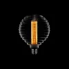 Led lamp Kooldraad Ribbel 12cm E27 Smoke 3 standen