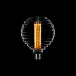 Led lamp Kooldraad Ribbel 12cm E27 Smoke 3 standen
