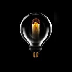 Led lamp Kooldraad Rond 12,5cm E27 Half Smoke 3 standen