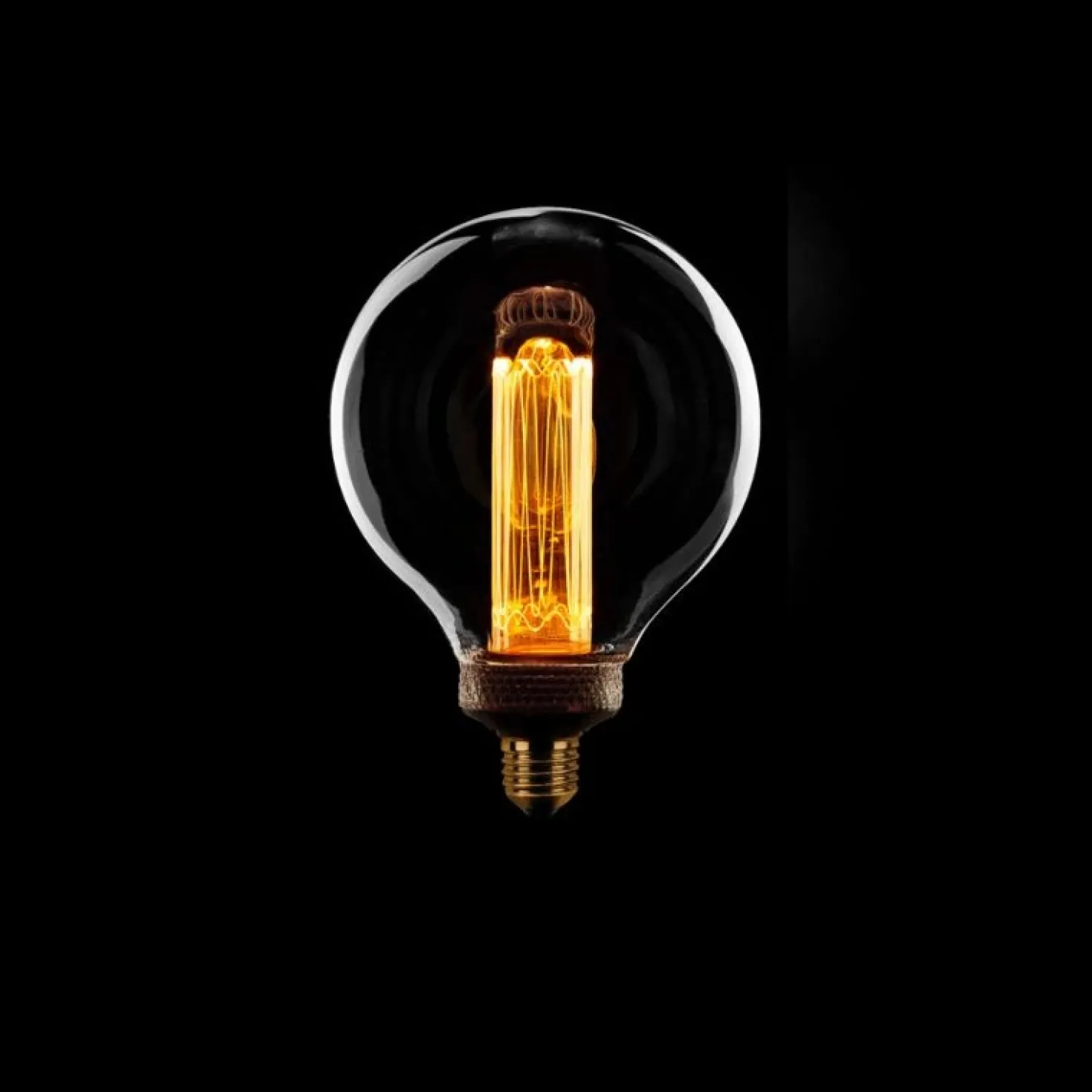 Led lamp Kooldraad Rond 12,5cm E27 Helder 3 standen