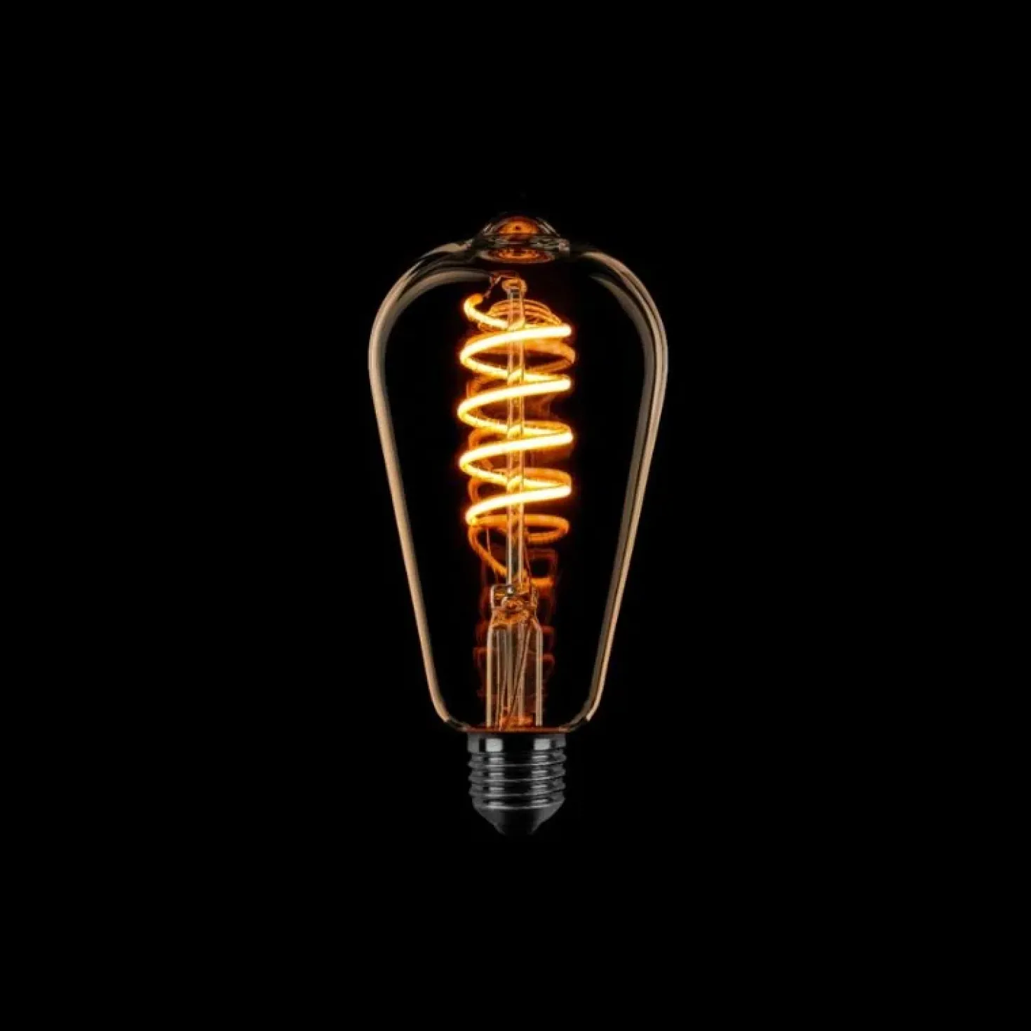 Led lamp Spiraal Dimtone druppel E27 Gold