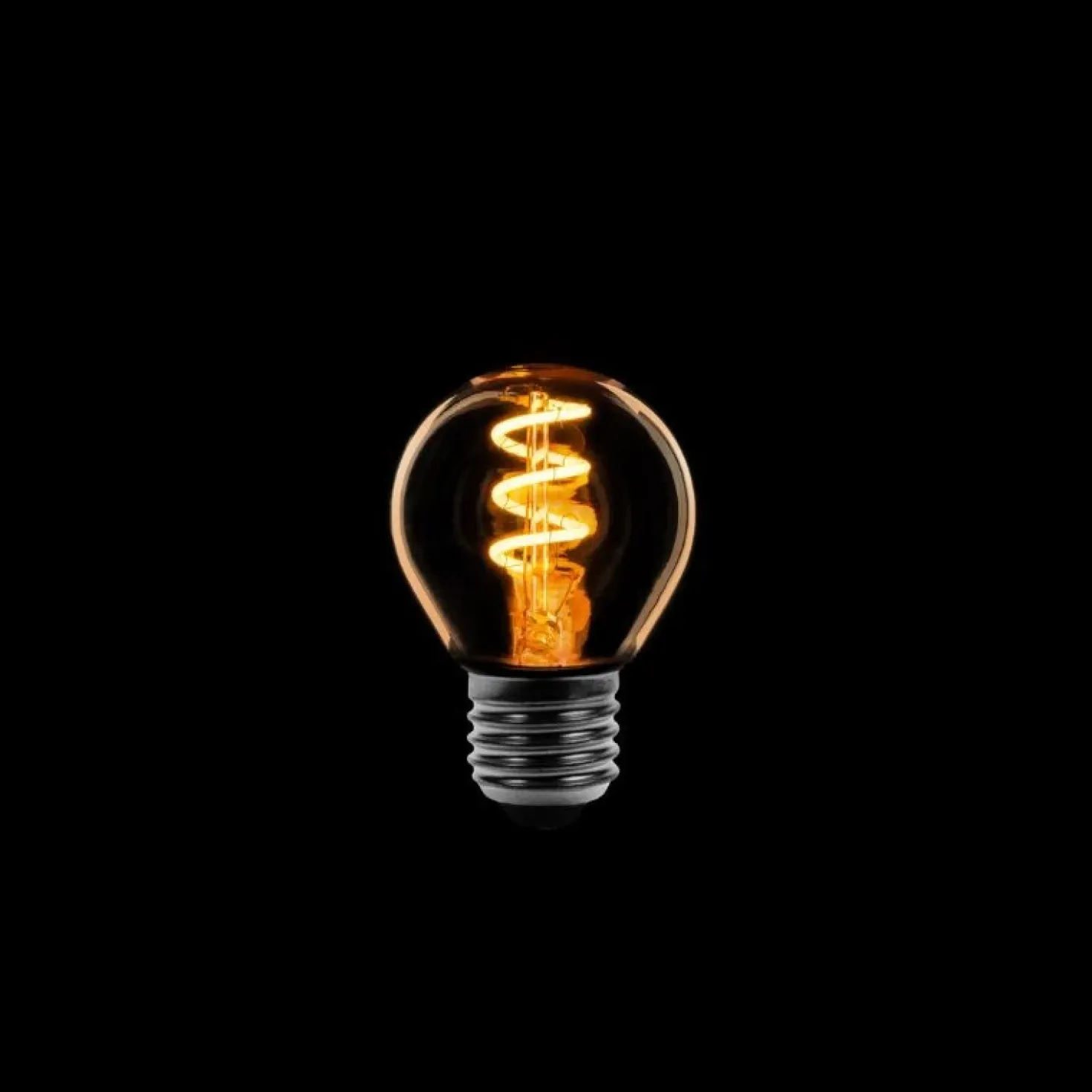 Led lamp Spiraal Dimtone kogel E27 Gold