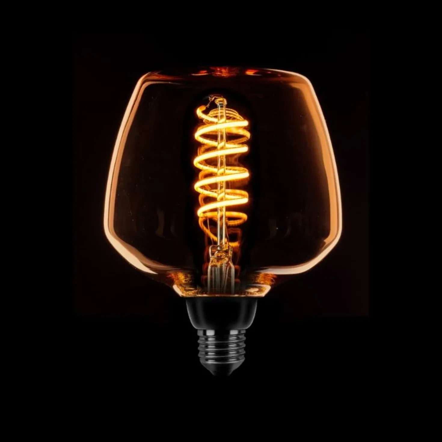 Led lamp Spiraal Dimtone Uniek breed E27 Gold