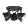 LED Spot Moto 3 zwart