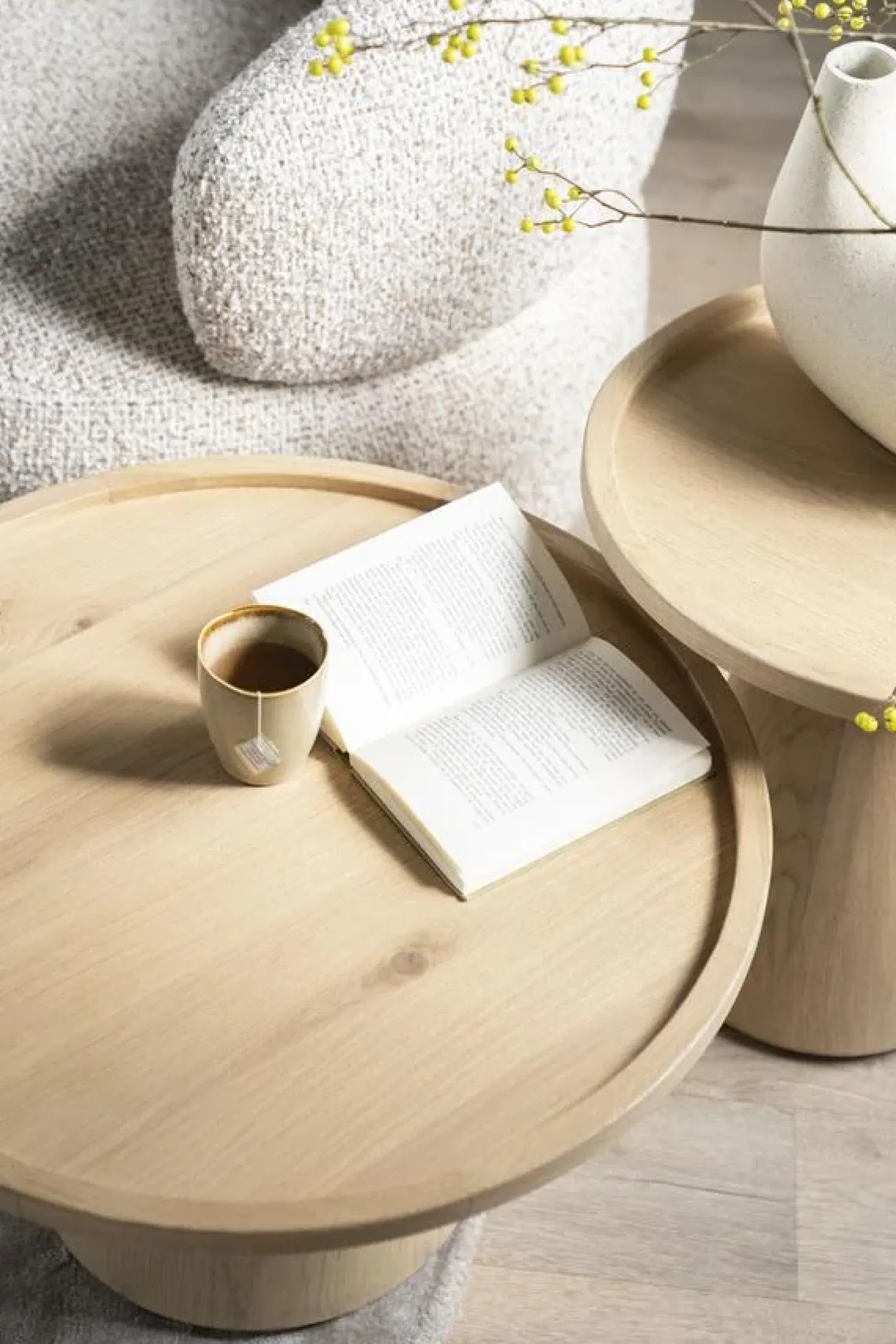 Leia Bijzettafel naturel 46 cm