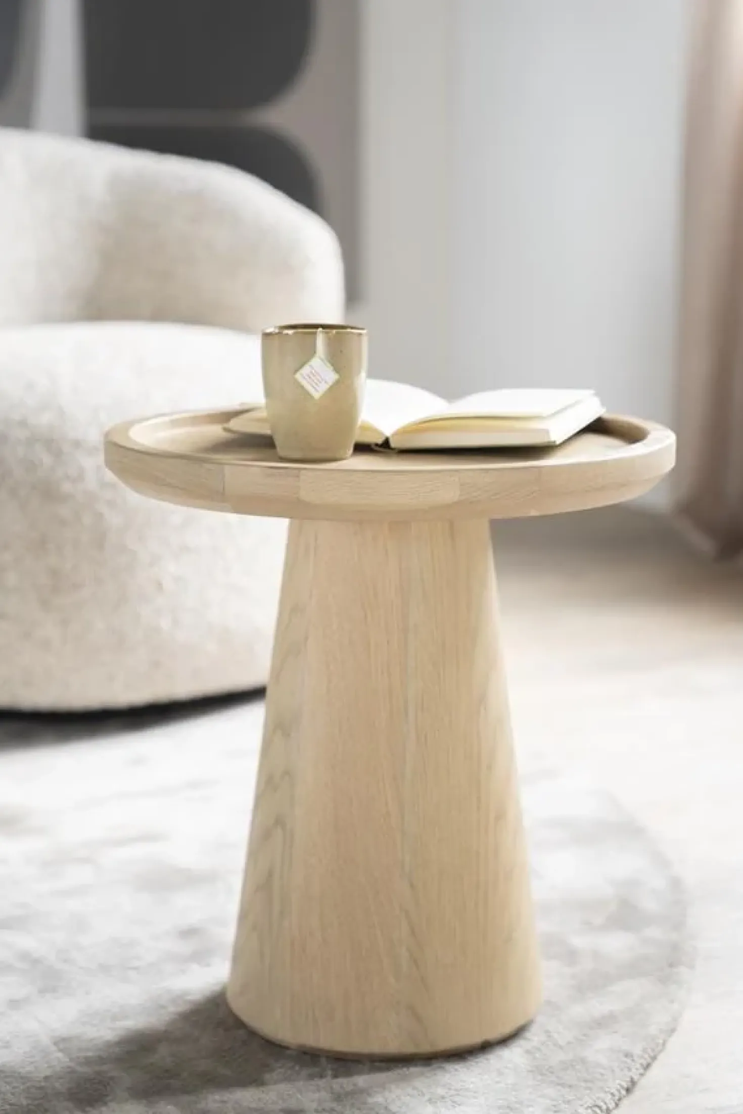 Leia Bijzettafel naturel 46 cm